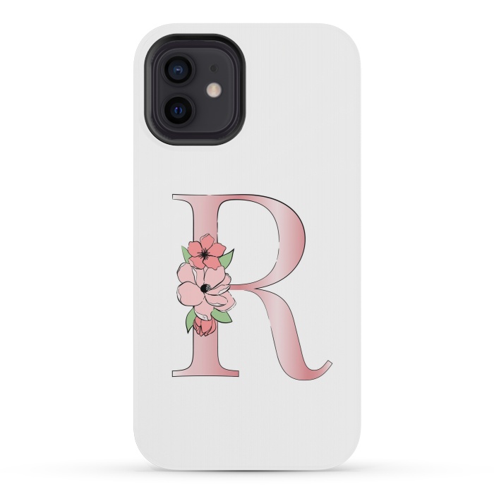 iPhone 12 mini StrongFit Monogram Letter R by Martina