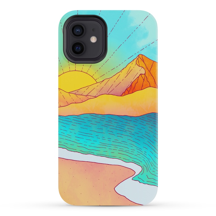 iPhone 12 mini StrongFit I wish to be by the sea by Steve Wade (Swade)