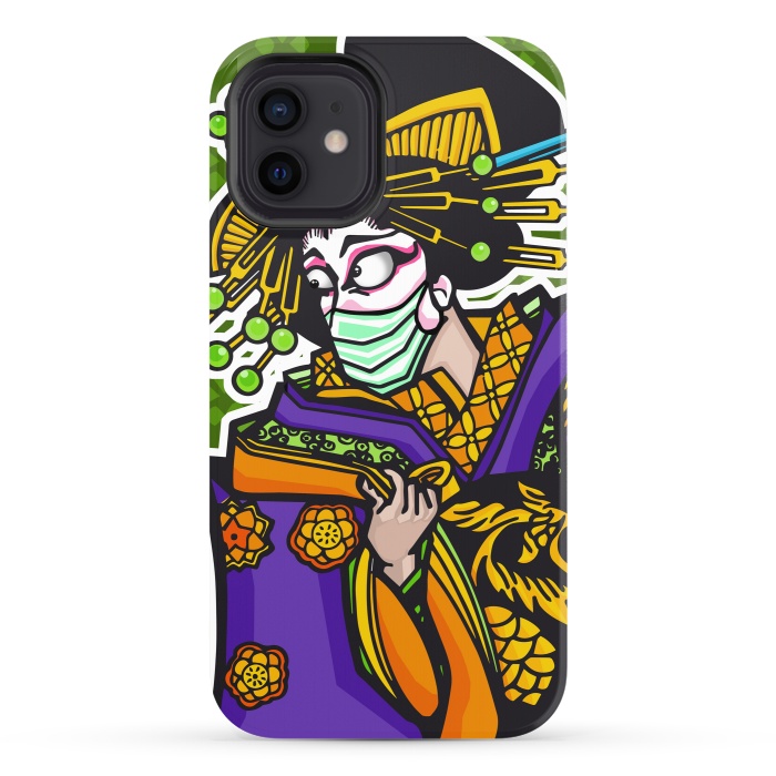 iPhone 12 StrongFit Covid Geisha by Milo "Mr Lucky" Marcer
