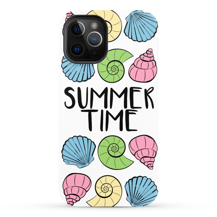 iPhone 12 Pro StrongFit Summer Time Shells by Martina