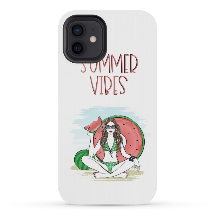 iPhone 12 mini StrongFit Summer vibes girl by Martina