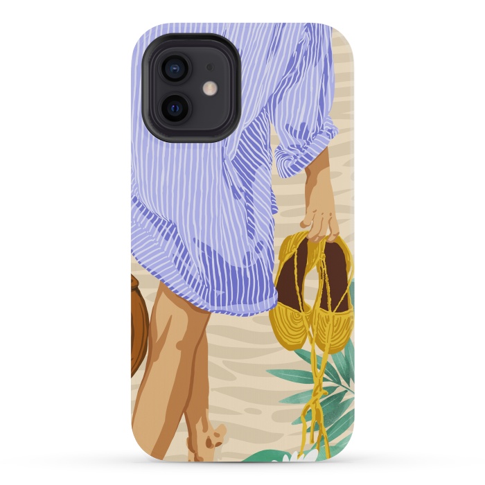 iPhone 12 mini StrongFit I followed my heart & it led me to the beach | Boho Ocean Sand Sea Beachy Fashion Summer by Uma Prabhakar Gokhale