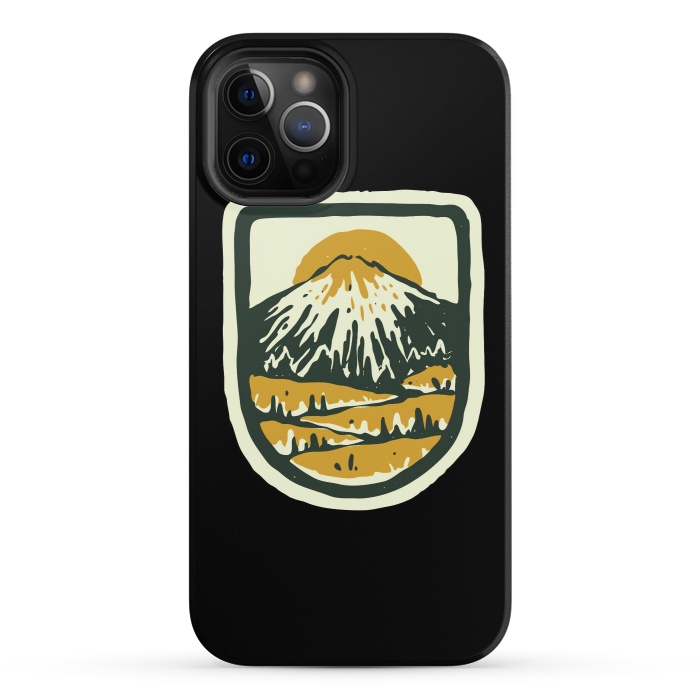 iPhone 12 Pro StrongFit Mountain Hand Drawn by Afif Quilimo