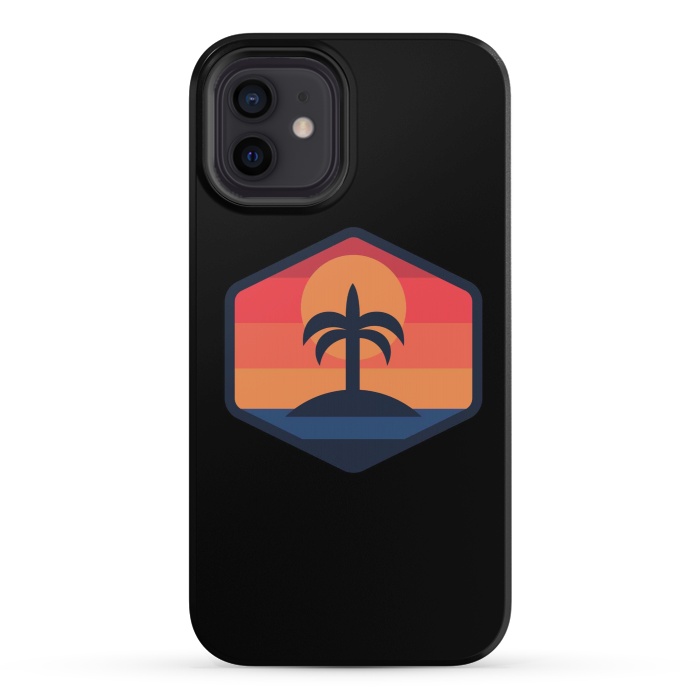 iPhone 12 StrongFit Sunset Beach Island by Afif Quilimo