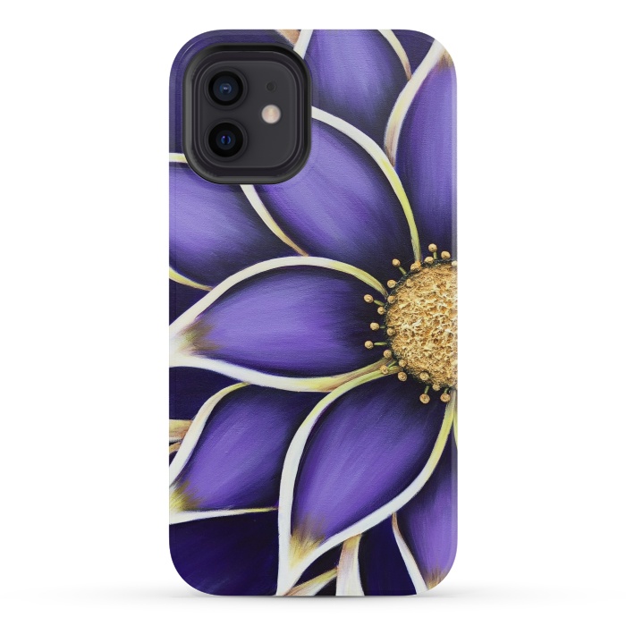 iPhone 12 mini StrongFit Purple Passion II by Denise Cassidy Wood