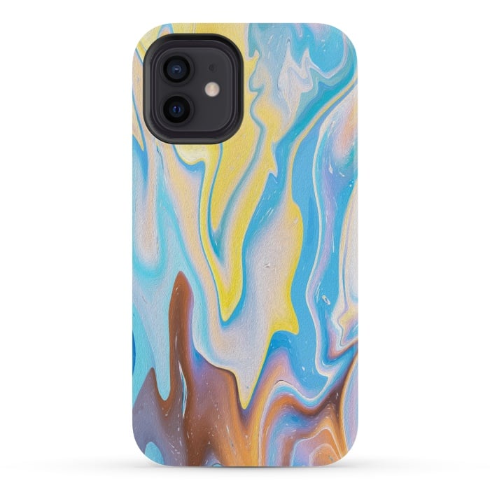 iPhone 12 mini StrongFit Abstract Marble-II by Creativeaxle