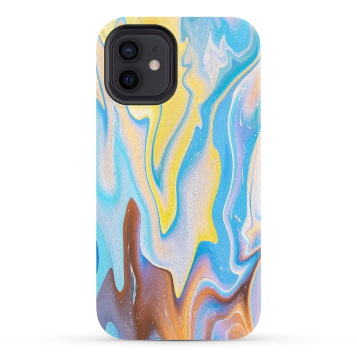 iPhone 12 StrongFit Abstract Marble-II by Creativeaxle
