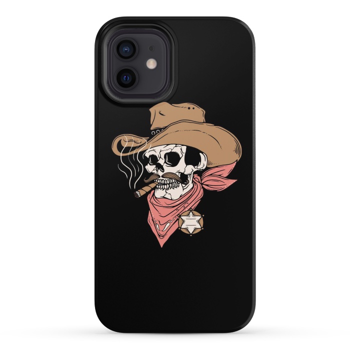 iPhone 12 StrongFit Skull Sheriff by Afif Quilimo