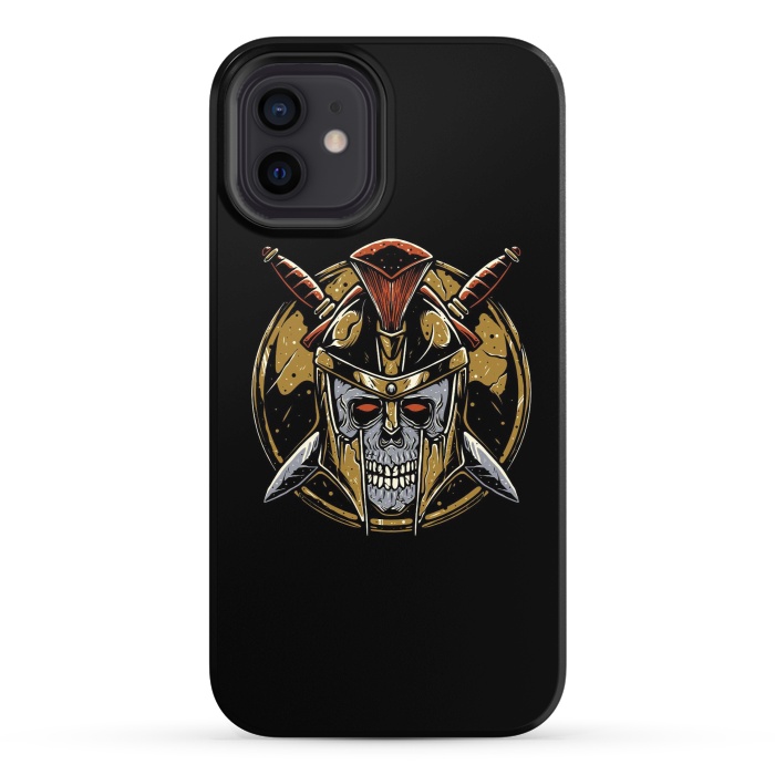 iPhone 12 StrongFit Skull Spartan 1 by Afif Quilimo