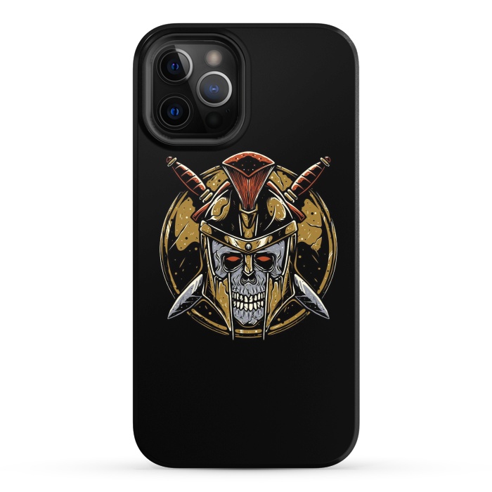 iPhone 12 Pro StrongFit Skull Spartan 1 by Afif Quilimo