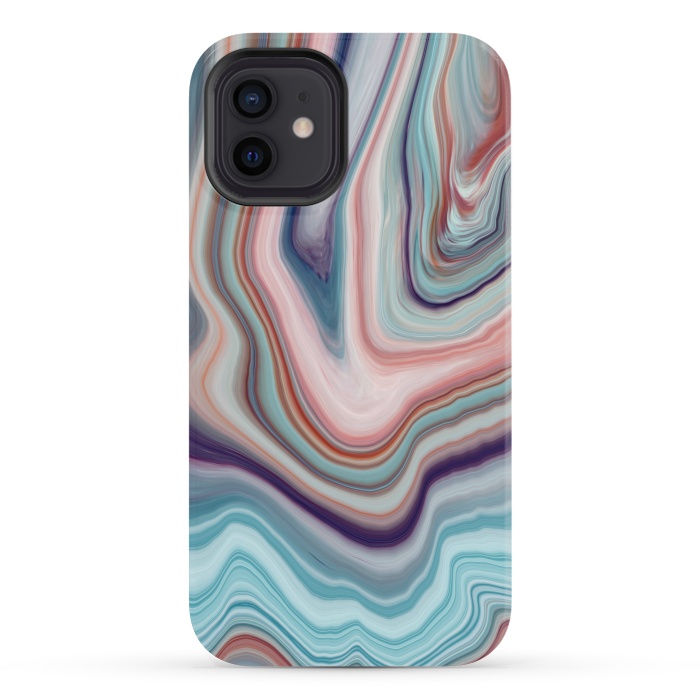 iPhone 12 mini StrongFit Abstract Marble Design VI by ArtsCase