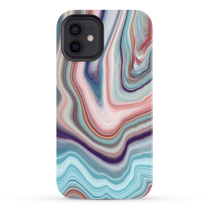 iPhone 12 StrongFit Abstract Marble Design VI by ArtsCase