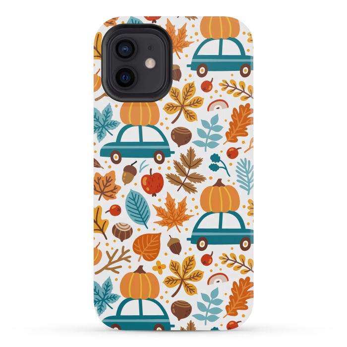 iPhone 12 mini StrongFit Autumn Design Patten XV by ArtsCase