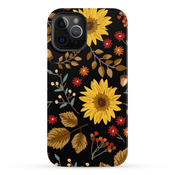 iPhone 12 Pro Max StrongFit Autumn Sunflowers II by ArtsCase