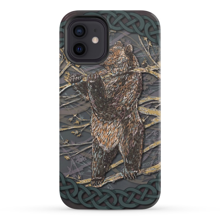 iPhone 12 StrongFit Bear by Lotti Brown