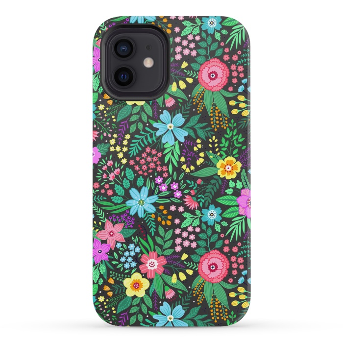 iPhone 12 mini StrongFit Elegant Floral Pattern III by ArtsCase
