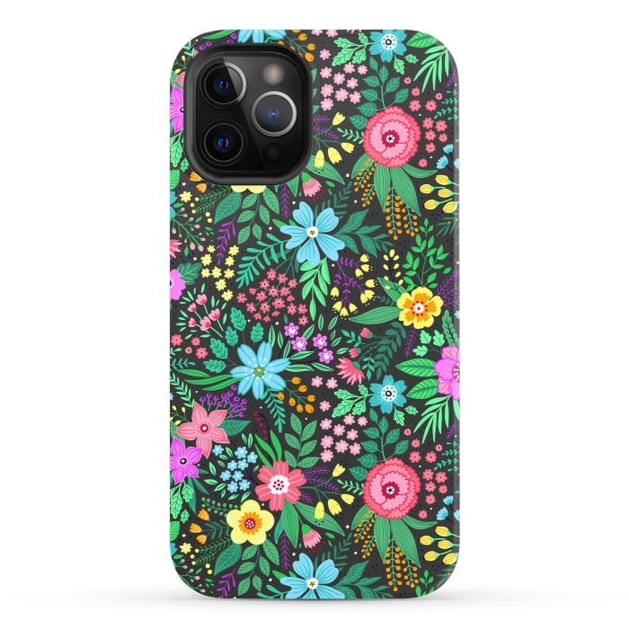 iPhone 12 Pro StrongFit Elegant Floral Pattern III by ArtsCase
