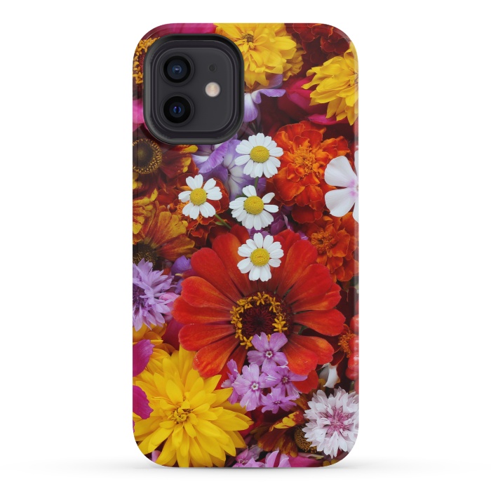 iPhone 12 mini StrongFit Flowers in Different Shapes and Colors V  by ArtsCase