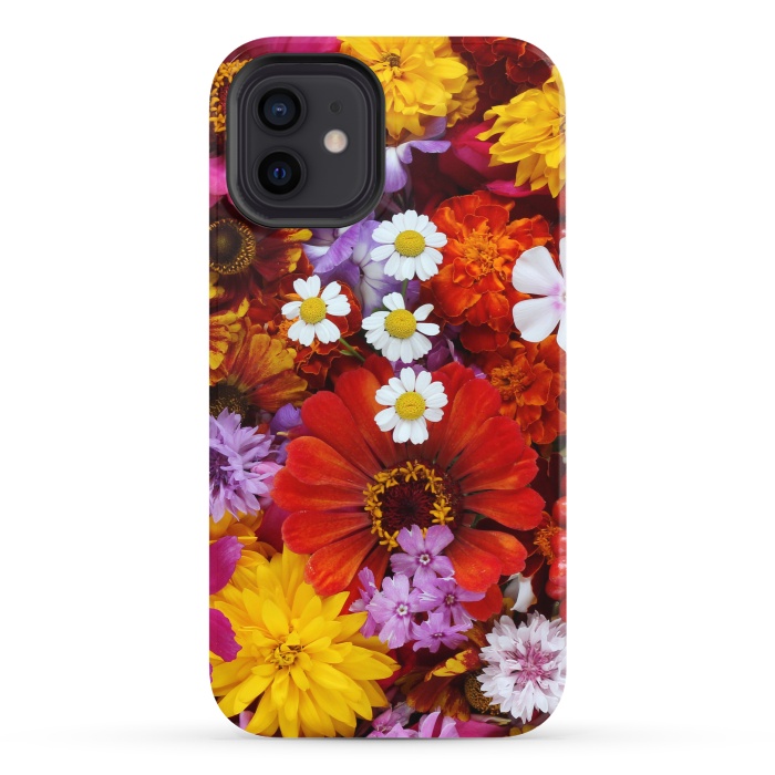 iPhone 12 StrongFit Flowers in Different Shapes and Colors V  by ArtsCase