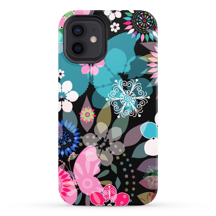 iPhone 12 StrongFit Seamless Patterns with Flowers XII by ArtsCase