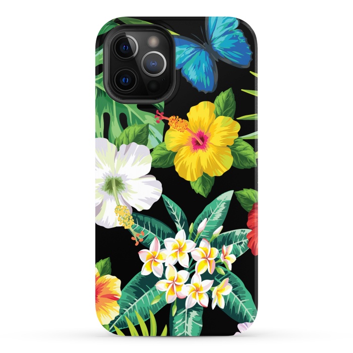 iPhone 12 Pro Max StrongFit Tropical Flowers 1 by ArtsCase
