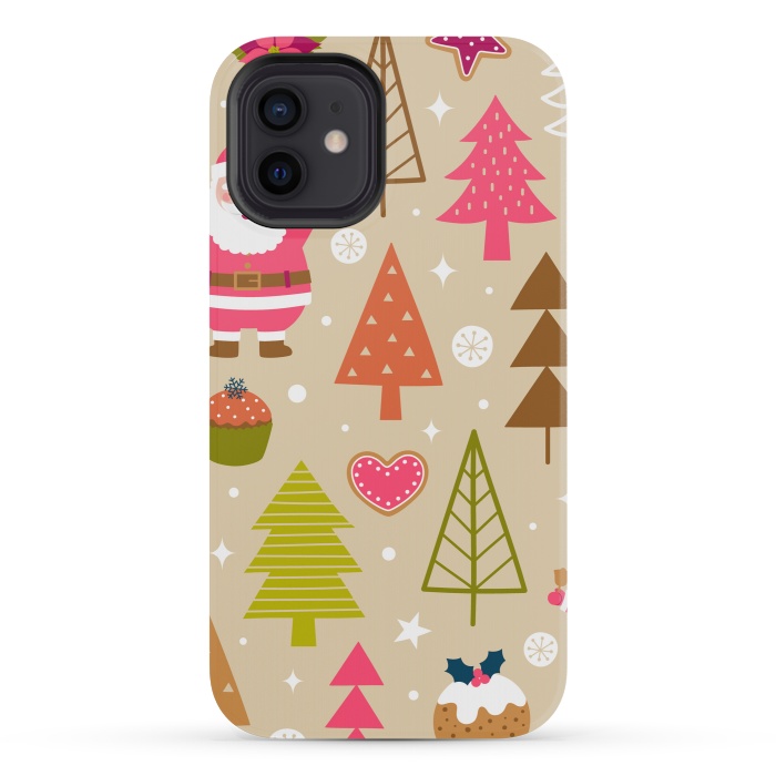iPhone 12 mini StrongFit Cute Santa Claus by ArtsCase
