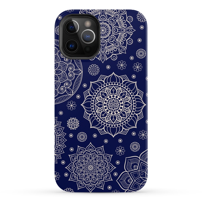 iPhone 12 Pro Max StrongFit Mandala Pattern with Vintage Decorative Elements by ArtsCase