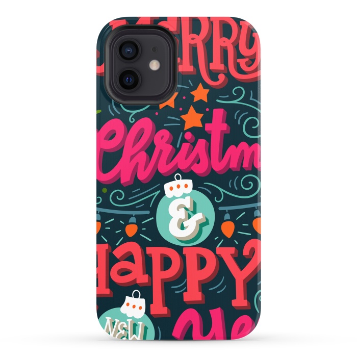 iPhone 12 StrongFit Merry Christmas and Happy New Year 1 by ArtsCase