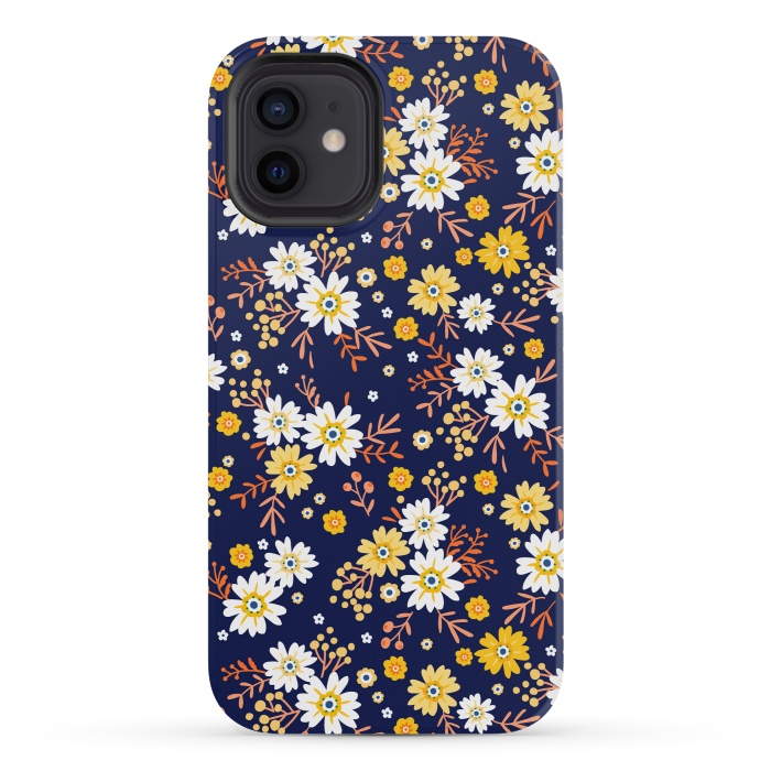 iPhone 12 mini StrongFit Small Multicoloured Flowers by ArtsCase