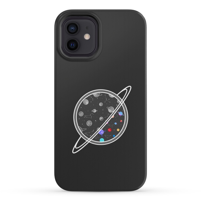 iPhone 12 mini StrongFit Aesthetic planets by Jms
