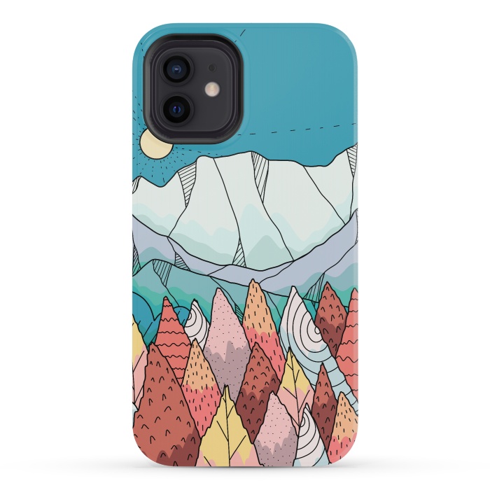 iPhone 12 mini StrongFit A morning autumn land by Steve Wade (Swade)