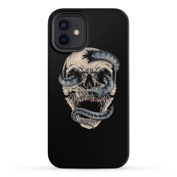 iPhone 12 StrongFit Skull Snake by Afif Quilimo