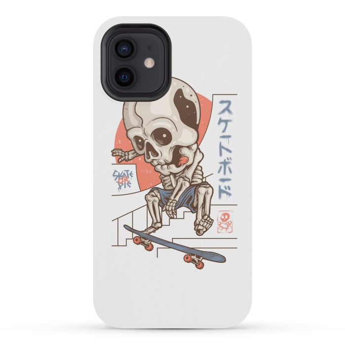 iPhone 12 mini StrongFit Skullboarding 1 by Afif Quilimo