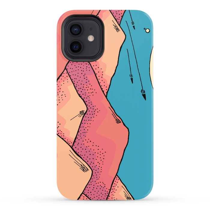iPhone 12 StrongFit The pink and orange hills of Mars by Steve Wade (Swade)