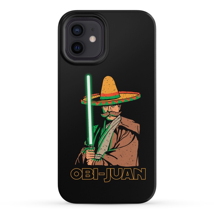 iPhone 12 mini StrongFit Obi Juan Funny Mexican Sombrero Cinco de Mayo by Vó Maria