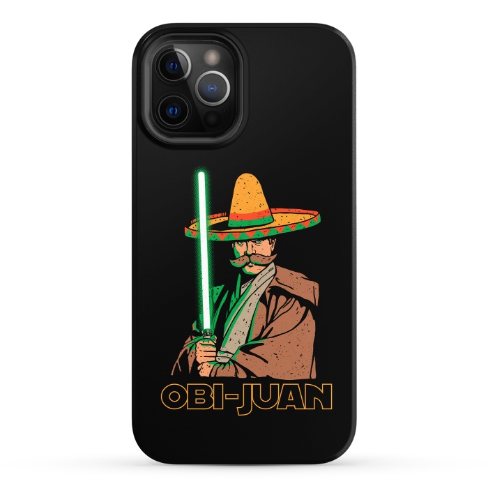 iPhone 12 Pro StrongFit Obi Juan Funny Mexican Sombrero Cinco de Mayo by Vó Maria