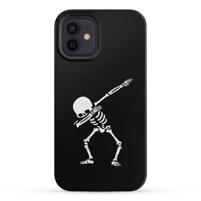 iPhone 12 mini StrongFit Dabbing Skeleton Dab Pose Hip Hop Skull by Vó Maria