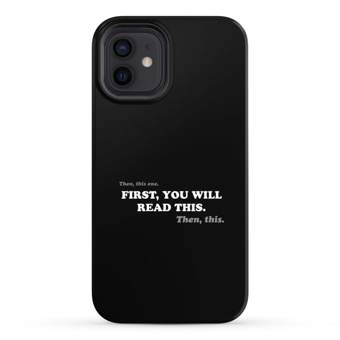 iPhone 12 StrongFit Don't Read - Funny Book Lover by Vó Maria