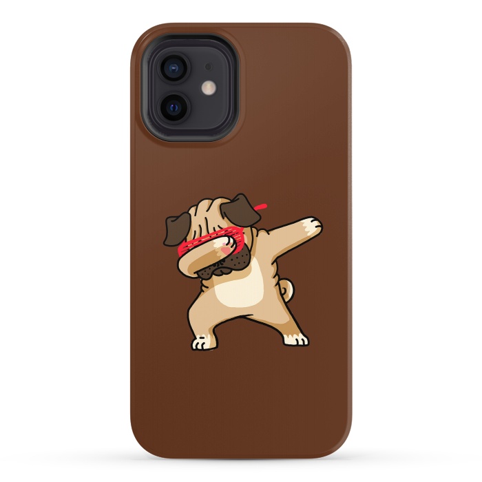 iPhone 12 StrongFit Dabbing Pug by Vó Maria