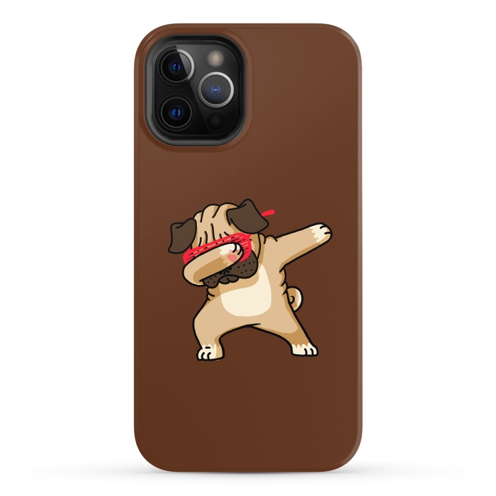 iPhone 12 Pro StrongFit Dabbing Pug by Vó Maria