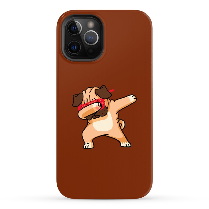 iPhone 12 Pro Max StrongFit Dabbing Pug by Vó Maria