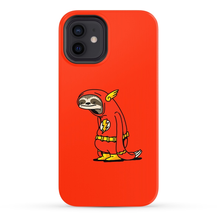 iPhone 12 StrongFit The Neutral Sloth Lazy Super Hero by Vó Maria