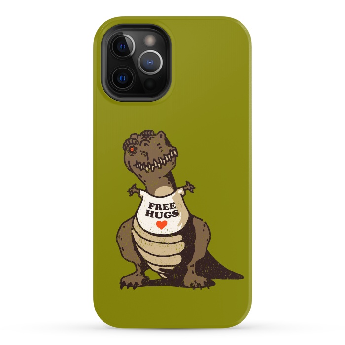 iPhone 12 Pro StrongFit T-Rex Free Hugs by Vó Maria
