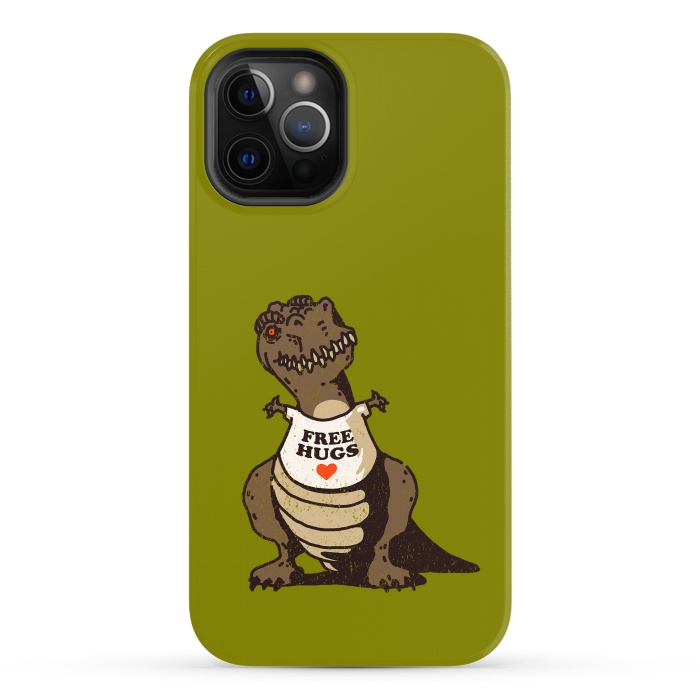 iPhone 12 Pro Max StrongFit T-Rex Free Hugs by Vó Maria