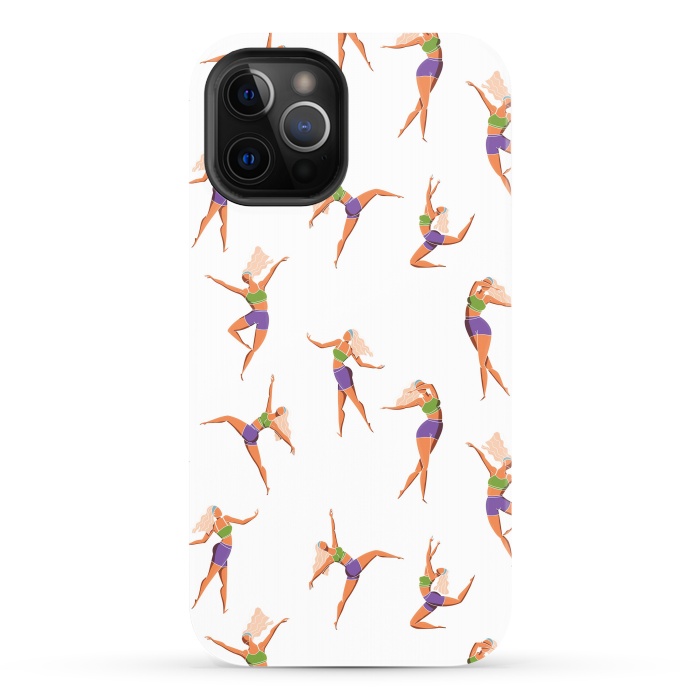 iPhone 12 Pro Max StrongFit Dance Girl Pattern 001 by Jelena Obradovic