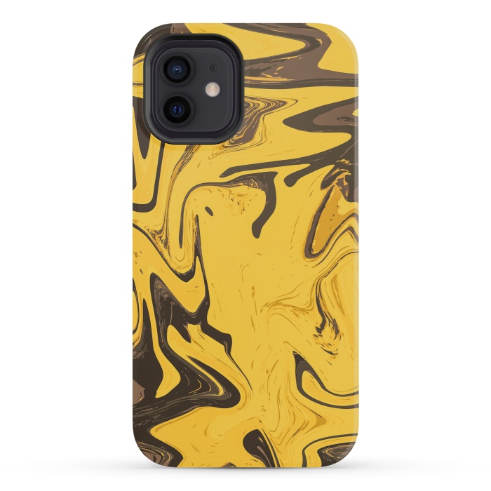 iPhone 12 mini StrongFit Yellowest Abstract by Creativeaxle