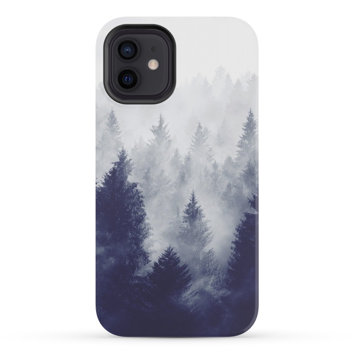 iPhone 12 mini StrongFit Foggy Woods II by ''CVogiatzi.