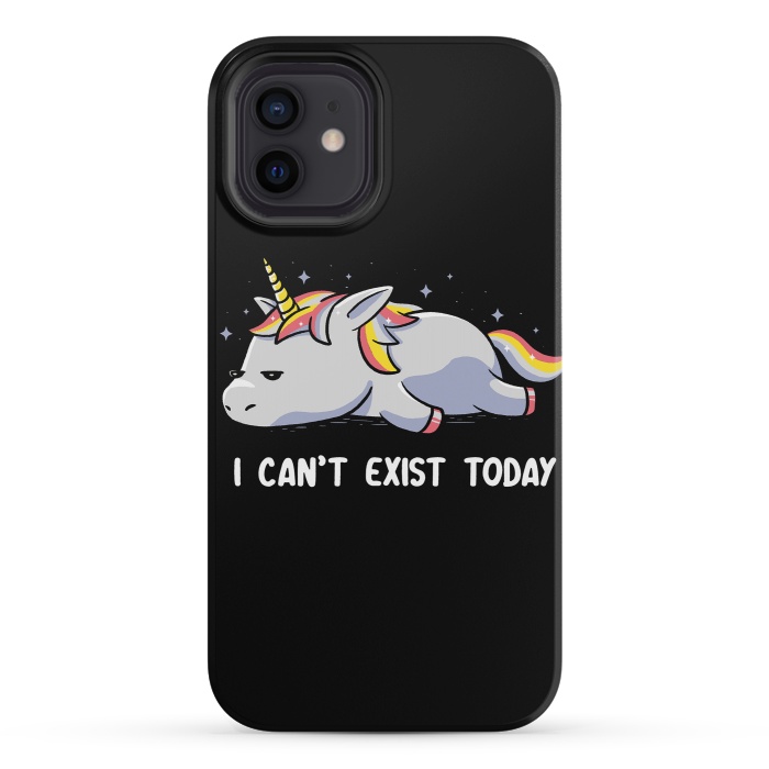 iPhone 12 mini StrongFit I Can't Exist Today by eduely