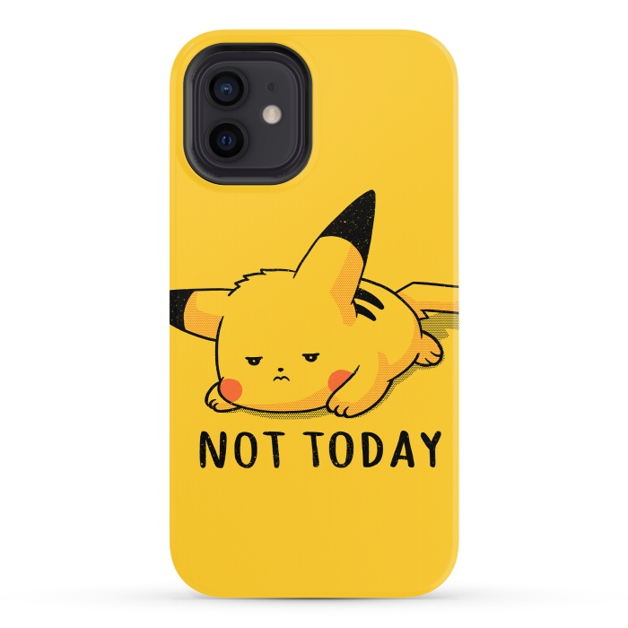 iPhone 12 StrongFit Pikachu Not Today by eduely