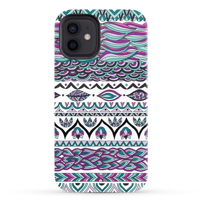 iPhone 12 StrongFit Beach Paradise by Pom Graphic Design